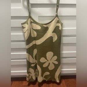 Spaghetti strap knit dress